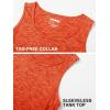 imageMAGCOMSEN Mens Tank Tops Quick Dry Workout Sleeveless Gym Muscle Shirts Athletic Bodybuilding Tee ShirtOrange