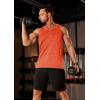 imageMAGCOMSEN Mens Tank Tops Quick Dry Workout Sleeveless Gym Muscle Shirts Athletic Bodybuilding Tee ShirtOrange