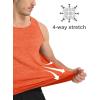 imageMAGCOMSEN Mens Tank Tops Quick Dry Workout Sleeveless Gym Muscle Shirts Athletic Bodybuilding Tee ShirtOrange