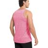 imageMAGCOMSEN Mens Tank Tops Quick Dry Workout Sleeveless Gym Muscle Shirts Athletic Bodybuilding Tee ShirtPink
