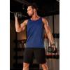 imageMAGCOMSEN Mens Tank Tops Quick Dry Workout Sleeveless Gym Muscle Shirts Athletic Bodybuilding Tee ShirtRoyal Blue