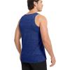 imageMAGCOMSEN Mens Tank Tops Quick Dry Workout Sleeveless Gym Muscle Shirts Athletic Bodybuilding Tee ShirtRoyal Blue