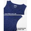 imageMAGCOMSEN Mens Tank Tops Quick Dry Workout Sleeveless Gym Muscle Shirts Athletic Bodybuilding Tee ShirtRoyal Blue