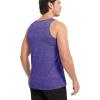 imageMAGCOMSEN Mens Tank Tops Quick Dry Workout Sleeveless Gym Muscle Shirts Athletic Bodybuilding Tee ShirtViolet
