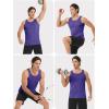 imageMAGCOMSEN Mens Tank Tops Quick Dry Workout Sleeveless Gym Muscle Shirts Athletic Bodybuilding Tee ShirtViolet
