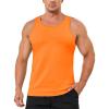 imageMAGCOMSEN Mens Tank Top Cotton Sleeveless Shirt Lightweight Muscle Tank Tee ShirtOrange