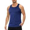 imageMAGCOMSEN Mens Tank Tops Quick Dry Workout Sleeveless Gym Muscle Shirts Athletic Bodybuilding Tee ShirtRoyal Blue