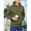 imageMAGCOMSEN Mens Active Hoodies Fleece Lined Sweatshirts Casual Athletic Workout Pullover With Kangaroo PocketArmy Green