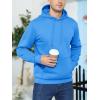 imageMAGCOMSEN Mens Active Hoodies Fleece Lined Sweatshirts Casual Athletic Workout Pullover With Kangaroo PocketAzure
