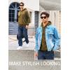 imageMAGCOMSEN Mens Active Hoodies Fleece Lined Sweatshirts Casual Athletic Workout Pullover With Kangaroo PocketAzure