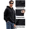 imageMAGCOMSEN Mens Active Hoodies Fleece Lined Sweatshirts Casual Athletic Workout Pullover With Kangaroo PocketBlack