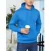 imageMAGCOMSEN Mens Active Hoodies Fleece Lined Sweatshirts Casual Athletic Workout Pullover With Kangaroo PocketBlue Green