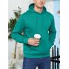 imageMAGCOMSEN Mens Active Hoodies Fleece Lined Sweatshirts Casual Athletic Workout Pullover With Kangaroo PocketEmerald Green