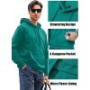 imageMAGCOMSEN Mens Active Hoodies Fleece Lined Sweatshirts Casual Athletic Workout Pullover With Kangaroo PocketEmerald Green