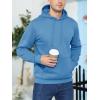 imageMAGCOMSEN Mens Active Hoodies Fleece Lined Sweatshirts Casual Athletic Workout Pullover With Kangaroo PocketHaze Blue