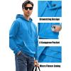 imageMAGCOMSEN Mens Active Hoodies Fleece Lined Sweatshirts Casual Athletic Workout Pullover With Kangaroo PocketIce Blue
