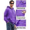 imageMAGCOMSEN Mens Active Hoodies Fleece Lined Sweatshirts Casual Athletic Workout Pullover With Kangaroo PocketLight Purple