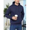 imageMAGCOMSEN Mens Active Hoodies Fleece Lined Sweatshirts Casual Athletic Workout Pullover With Kangaroo PocketNavy