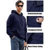 imageMAGCOMSEN Mens Active Hoodies Fleece Lined Sweatshirts Casual Athletic Workout Pullover With Kangaroo PocketNavy