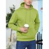 imageMAGCOMSEN Mens Active Hoodies Fleece Lined Sweatshirts Casual Athletic Workout Pullover With Kangaroo PocketOlive Green