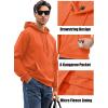 imageMAGCOMSEN Mens Active Hoodies Fleece Lined Sweatshirts Casual Athletic Workout Pullover With Kangaroo PocketOrange