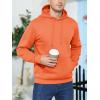 imageMAGCOMSEN Mens Active Hoodies Fleece Lined Sweatshirts Casual Athletic Workout Pullover With Kangaroo PocketOrange