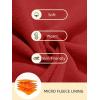 imageMAGCOMSEN Mens Active Hoodies Fleece Lined Sweatshirts Casual Athletic Workout Pullover With Kangaroo PocketOrange Red
