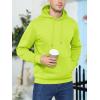 imageMAGCOMSEN Mens Active Hoodies Fleece Lined Sweatshirts Casual Athletic Workout Pullover With Kangaroo PocketYellow Green