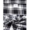 imageMAGCOMSEN Mens Flannel Shirts Cotton Long Sleeve Plaid Shirt Casual Fashion Button Up Shirts Jackets with 2 PocketsBlack White