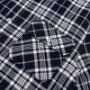 imageMAGCOMSEN Mens Flannel Shirts Cotton Long Sleeve Plaid Shirt Casual Fashion Button Up Shirts Jackets with 2 PocketsNavy