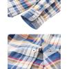 imageMAGCOMSEN Mens Flannel Shirts Cotton Long Sleeve Plaid Shirt Casual Fashion Button Up Shirts Jackets with 2 PocketsYellow