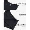 imageMAGCOMSEN Mens Tank Top Cotton Sleeveless Muscle Cut Off T Shirts Gym Workout Tank Tops Summer Beach TanksBlack