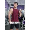 imageMAGCOMSEN Mens Tank Top Cotton Sleeveless Muscle Cut Off T Shirts Gym Workout Tank Tops Summer Beach TanksDark Heather