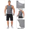 imageMAGCOMSEN Mens Tank Top Cotton Sleeveless Muscle Cut Off T Shirts Gym Workout Tank Tops Summer Beach TanksDark Heather