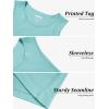 imageMAGCOMSEN Mens Tank Top Cotton Sleeveless Muscle Cut Off T Shirts Gym Workout Tank Tops Summer Beach TanksLake Blue