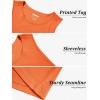 imageMAGCOMSEN Mens Tank Top Cotton Sleeveless Muscle Cut Off T Shirts Gym Workout Tank Tops Summer Beach TanksOrange