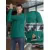 imageMAGCOMSEN Mens UPF 50 Hoodie Lightweight Long Sleeve Sun Protection Shirts Rash Guard Athletic Fishing Running Swim ShirtEmerald Green