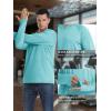imageMAGCOMSEN Mens UPF 50 Hoodie Lightweight Long Sleeve Sun Protection Shirts Rash Guard Athletic Fishing Running Swim ShirtLight Green