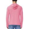 imageMAGCOMSEN Mens UPF 50 Hoodie Lightweight Long Sleeve Sun Protection Shirts Rash Guard Athletic Fishing Running Swim ShirtPink