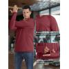 imageMAGCOMSEN Mens UPF 50 Hoodie Lightweight Long Sleeve Sun Protection Shirts Rash Guard Athletic Fishing Running Swim ShirtWine Red