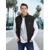 imageMAGCOMSEN Mens Winter Vests Outerwear Fleece Lined Puffer Vest Warm Casual Quilted Vest Bubble Sherpa Vest JacketBlack