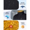 imageMAGCOMSEN Mens Winter Vests Outerwear Fleece Lined Puffer Vest Warm Casual Quilted Vest Bubble Sherpa Vest JacketBlack
