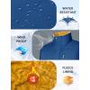 imageMAGCOMSEN Mens Winter Vests Outerwear Fleece Lined Puffer Vest Warm Casual Quilted Vest Bubble Sherpa Vest JacketBlue