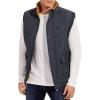imageMAGCOMSEN Mens Winter Vests Outerwear Fleece Lined Puffer Vest Warm Casual Quilted Vest Bubble Sherpa Vest JacketDark Grey