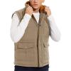 imageMAGCOMSEN Mens Winter Vests Outerwear Fleece Lined Puffer Vest Warm Casual Quilted Vest Bubble Sherpa Vest JacketKhaki