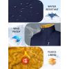 imageMAGCOMSEN Mens Winter Vests Outerwear Fleece Lined Puffer Vest Warm Casual Quilted Vest Bubble Sherpa Vest JacketNavy