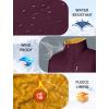imageMAGCOMSEN Mens Winter Vests Outerwear Fleece Lined Puffer Vest Warm Casual Quilted Vest Bubble Sherpa Vest JacketWine
