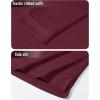 imageMAGCOMSEN Mens Polo Shirt Long Sleeve Golf Shirts Quick Dry Lightweight 3Button Performance Work Fishing AthleticWine Red