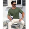 imageMAGCOMSEN Mens TShirts Short Sleeve Crew Neck Cotton Tshirts Casual Summer T Shirts Classic Basic TeesArmy Green
