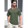 imageMAGCOMSEN Mens TShirts Short Sleeve Crew Neck Cotton Tshirts Casual Summer T Shirts Classic Basic TeesArmy Green